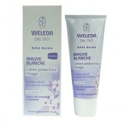 Weleda Bébé Mauve Blanche Crème Protectrice Visage 50ml