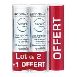 Bioderma Atoderm Stick Lèvres 4g Lot de 2 + 1 offert