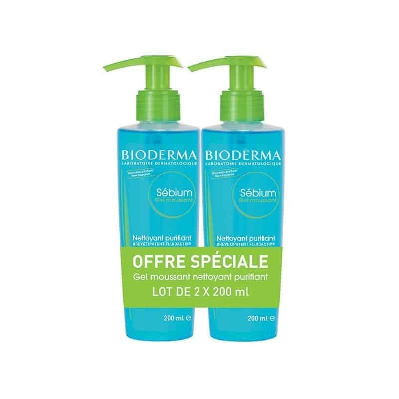 Bioderma Sébium Gel Moussant Lot de 2 x 200ml