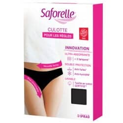 Saforelle Culotte Noire Ultra Absorbante pour les Règles Taille 34/36