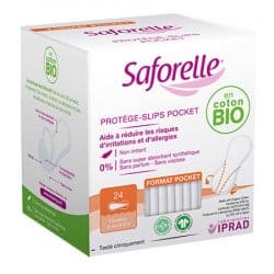 Saforelle Protège Slip Pocket Coton Bio Boîte de 24 unités
