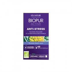 Biopur Active Anti-Stress Rhodiola Basilic sacré 48 Gélules Végétales