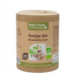 Nat&Form Ecoresponsable Konjac Bio 200 Gélules