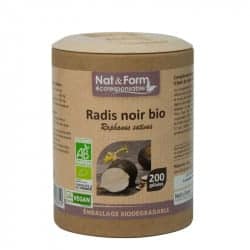 Nat&Form Ecoresponsable Radis Noir Bio 200 Gélules