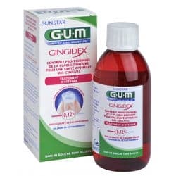 Gum Gingidex Bain de Bouche Traitement d'Attaque anti-plaque - 300ml