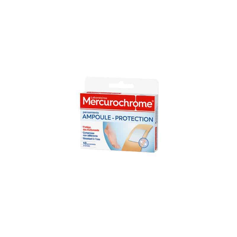 Mercurochrome Pansements Adhésif Ampoule Protection Boîte de 10
