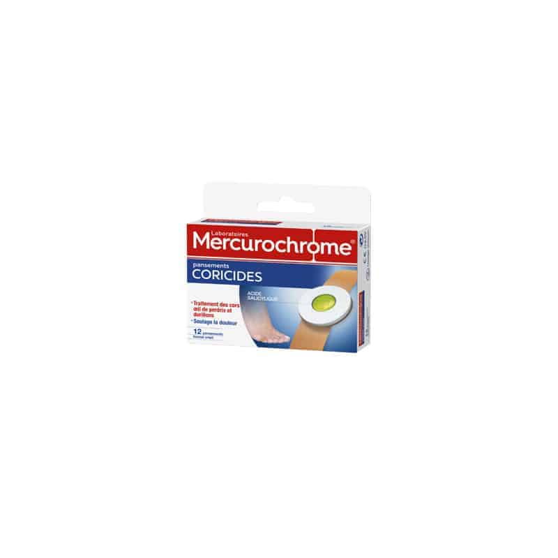 Mercurochrome pansements Coricides Boîte de 12