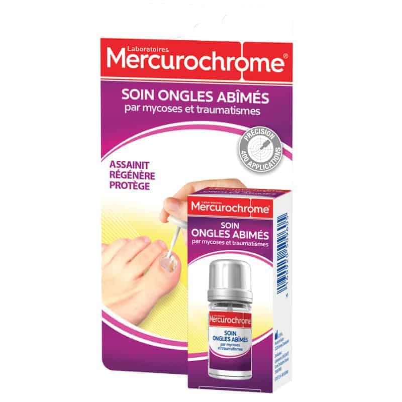 Mercurochrome Solution Ongle Abîmés 3,3ml