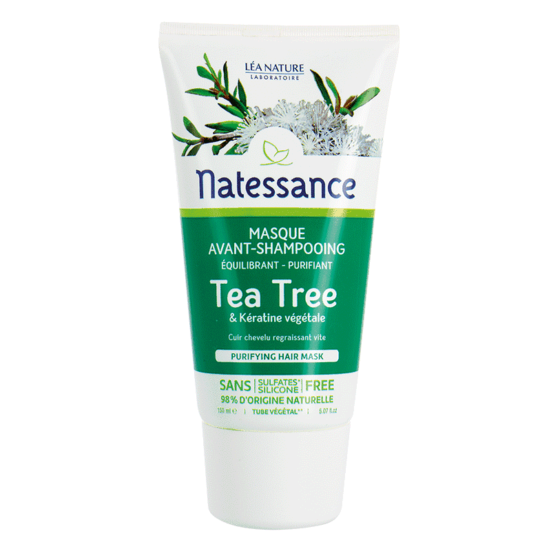 Natessance Tea Tree Masque Avant-Shampooing 150ml