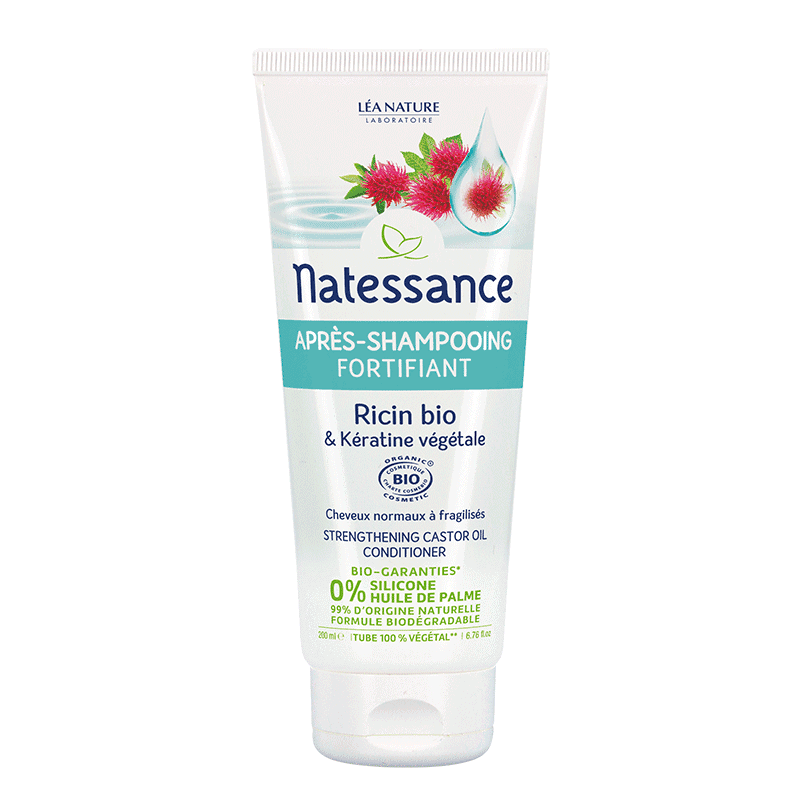 Natessance Après Shampooing Bio Fortifiant Ricin Kératine 200ml