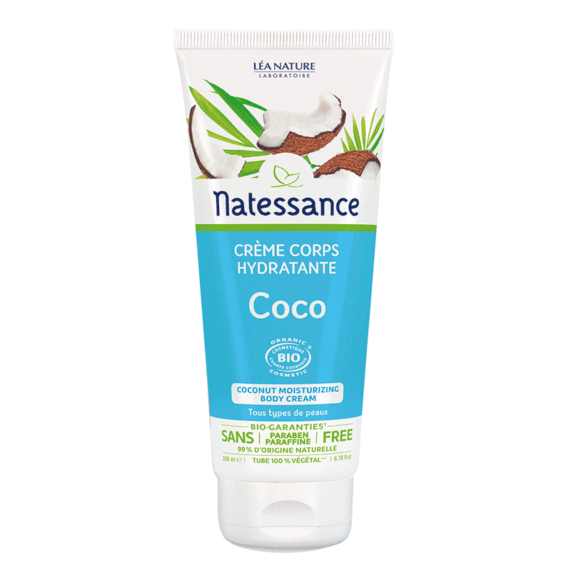 Natessance Crème Corps Hydratante Coco 200ml