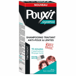 Pouxit Shampooing Anti-Poux et Lente 200ml avec Peigne