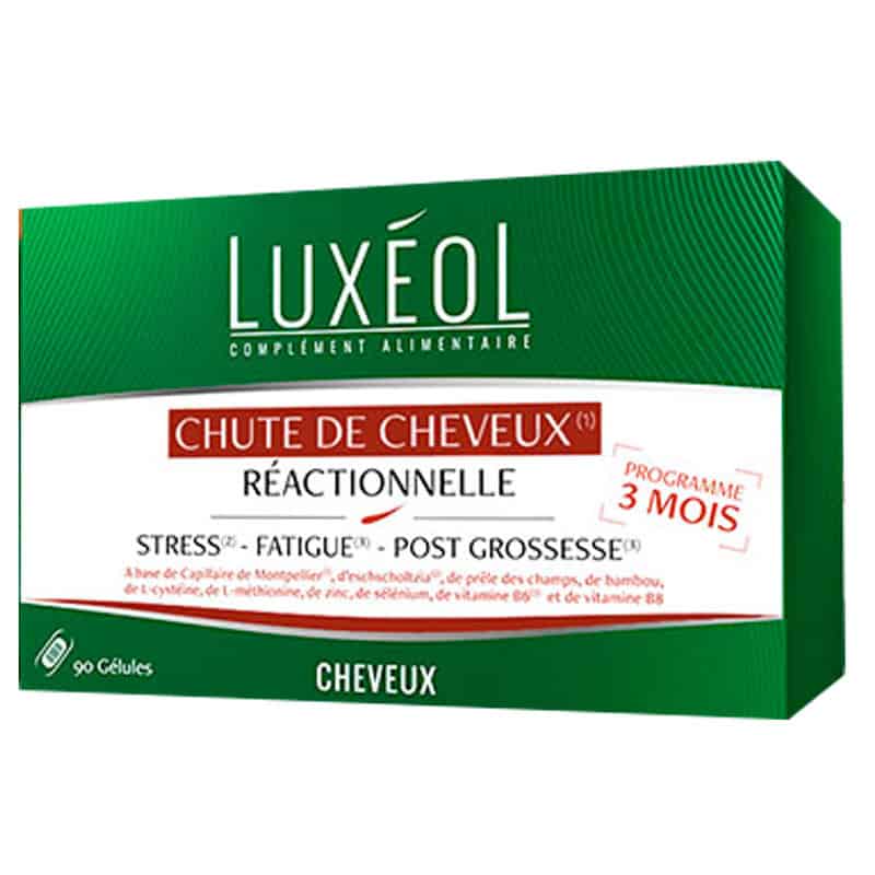 Luxeol Chute de Cheveux Réactionnelle 90 gélules