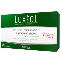 Luxeol Pousse de Cheveux Croissance et Fortification 90 gélules