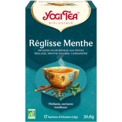 Yogi Tea Infusion Ayurvédique Réglisse Menthe 17 sachets