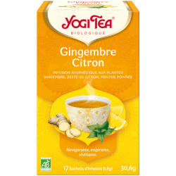 Yogi Tea Infusion Vert Gingembre Citron 17 sachets
