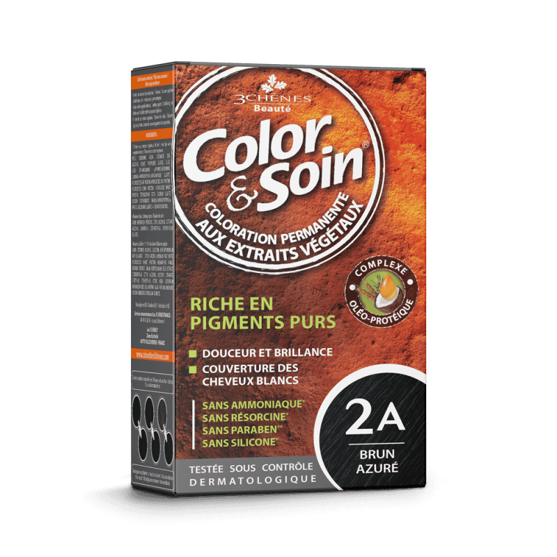 Color&soin Coloration Brun Azuré 2A