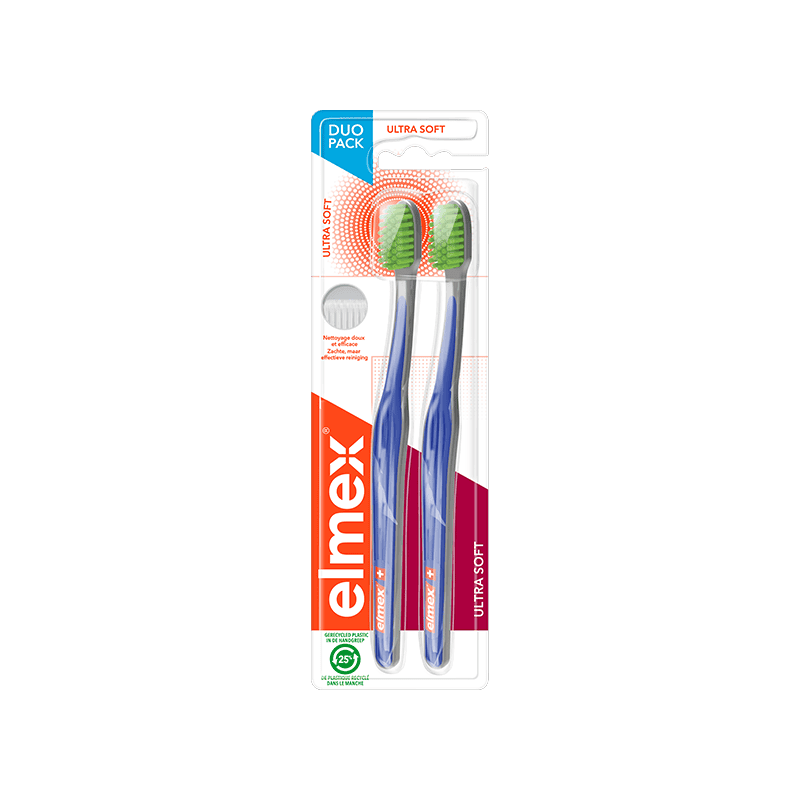 Elmex Anti-caries Brosses à Dents ultra soft lot de 2