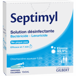Septimyl Solution Désinfectante 10 unidoses de 5ml