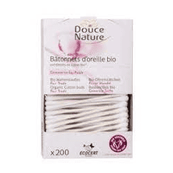 Bâtonnets d'oreille coton bio x200