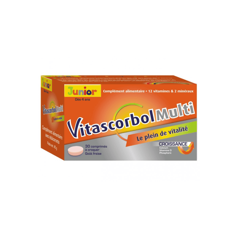 Vitascorbol Multi Junior 30 Comprimés à Croquer