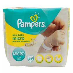 Pampers New Baby Micro 1-2.5kg x24 couches