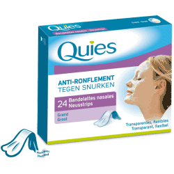 Quies Anti Ronflement 24 Bandelettes nasales Grand modèle x24