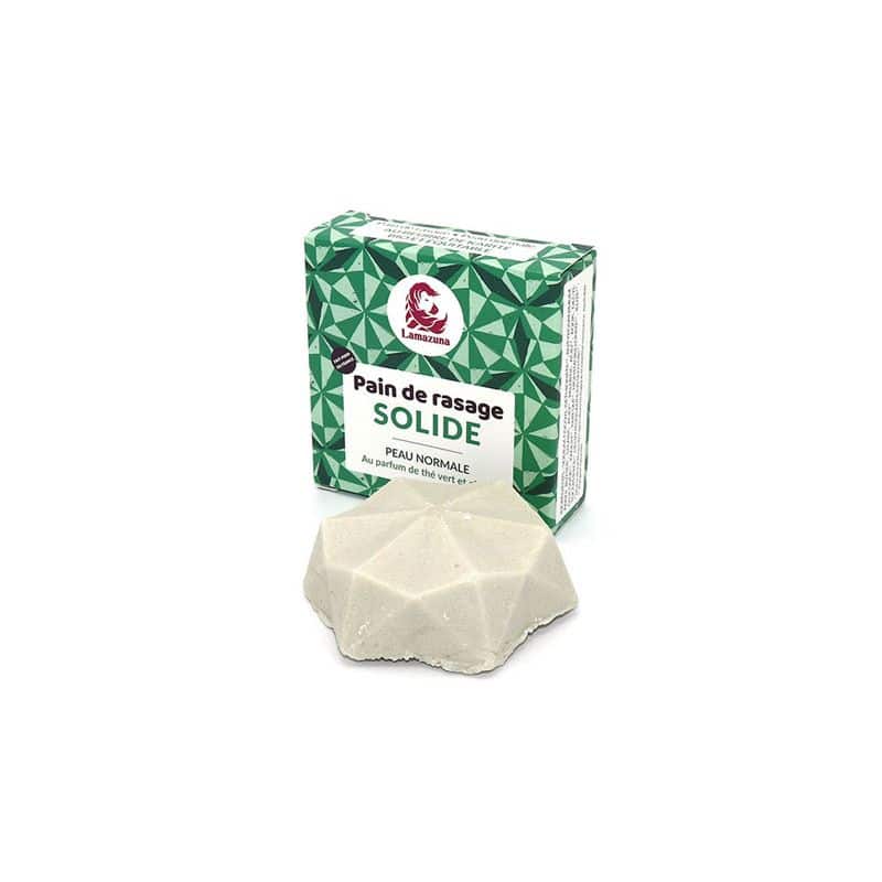 Lamazuna Pain de rasage solideParfum de thé vert et citron 80 ml Lamazuna Pain de rasage solideParfum de thé vert et citron 80 ml