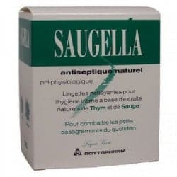 Saugella Lingettes Antiseptiques Boite de 10