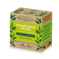 BeauTerra Shampooing Solide à  l'huile d'Amande Douce - Parfum Thé Vert