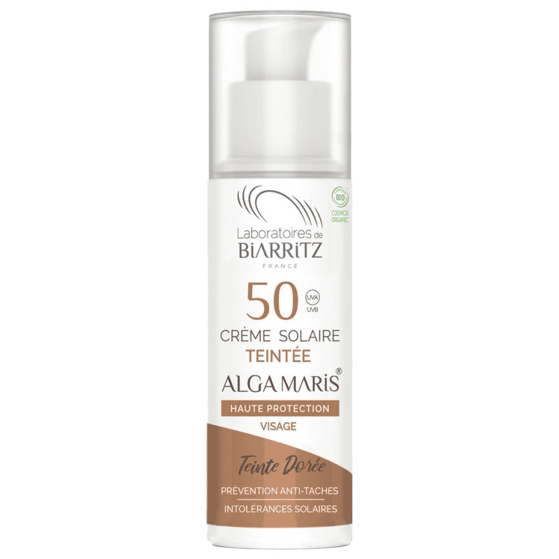 laboratoires de  Biarritz Creme solaire teinte doree SPF50 50ml