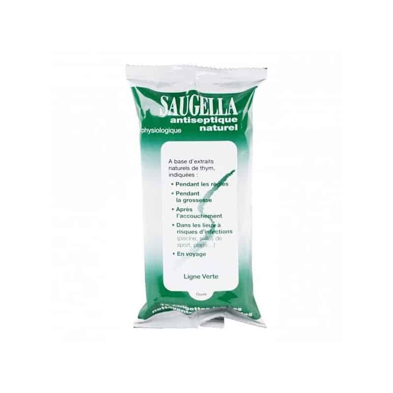 Saugella Antiseptique naturel 15 lingettes intimes