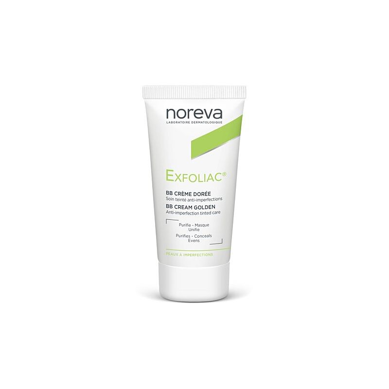 NOREVA EXFOLIAC BB CREME TEINT DOREE 30ML