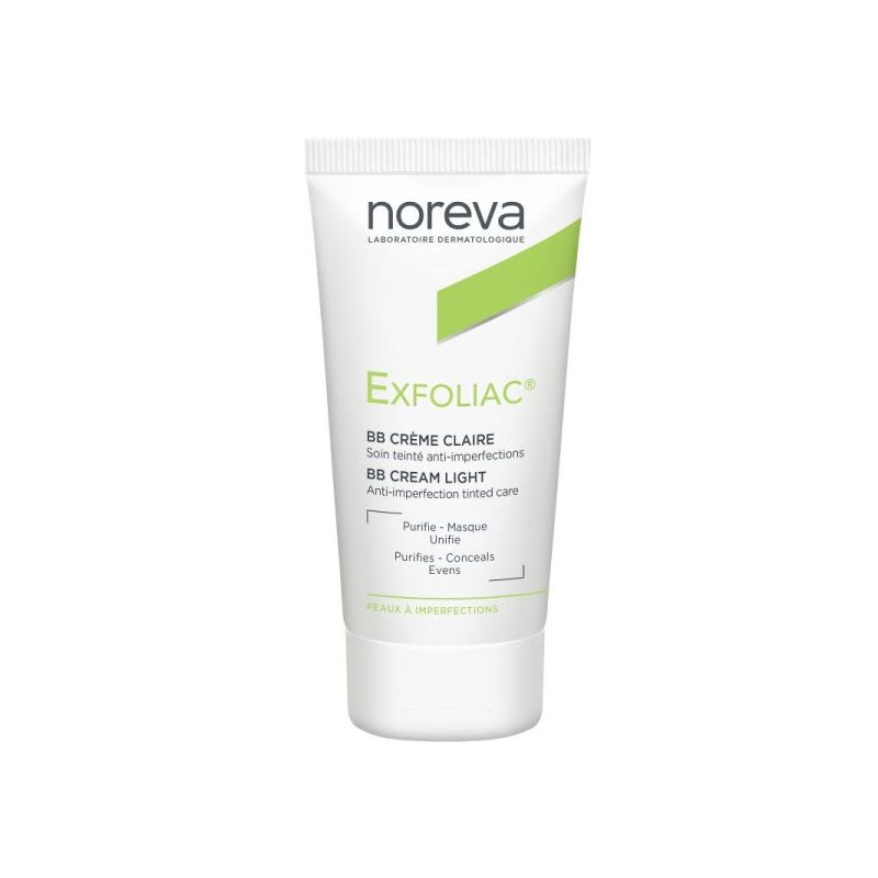 NOREVA EXFOLIAC BB CREME TEINT CLAIRE 30ML