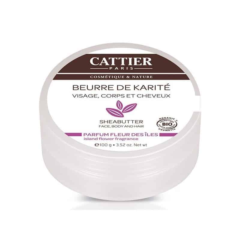 Cattier Beurre de Karité Parfum Fleur des Iles 100g